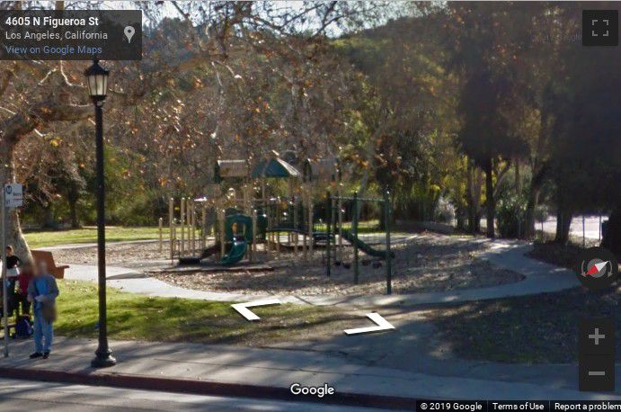 Sycamore Grove Park playground Google Street View